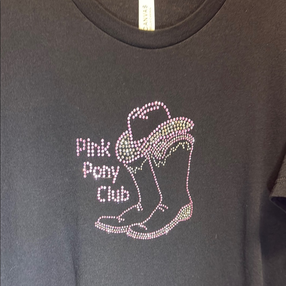 Pink Pony Club Black T-Shirt